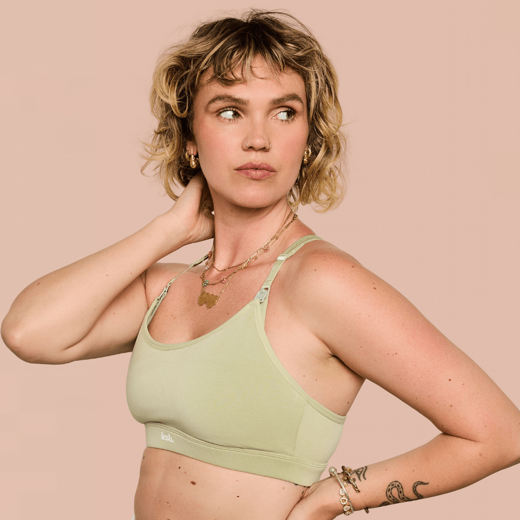 LESH - Freeflo 2.0 Leakproof Nursing Bra - Black / Pink / Beige - Baby&More