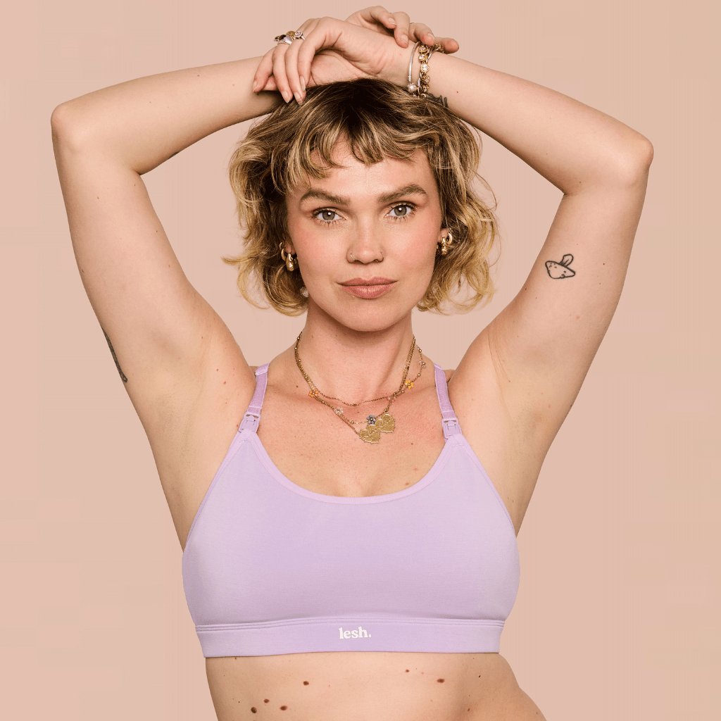 LESH - Freeflo 2.0 Leakproof Nursing Bra - Black / Pink / Beige - Baby&More