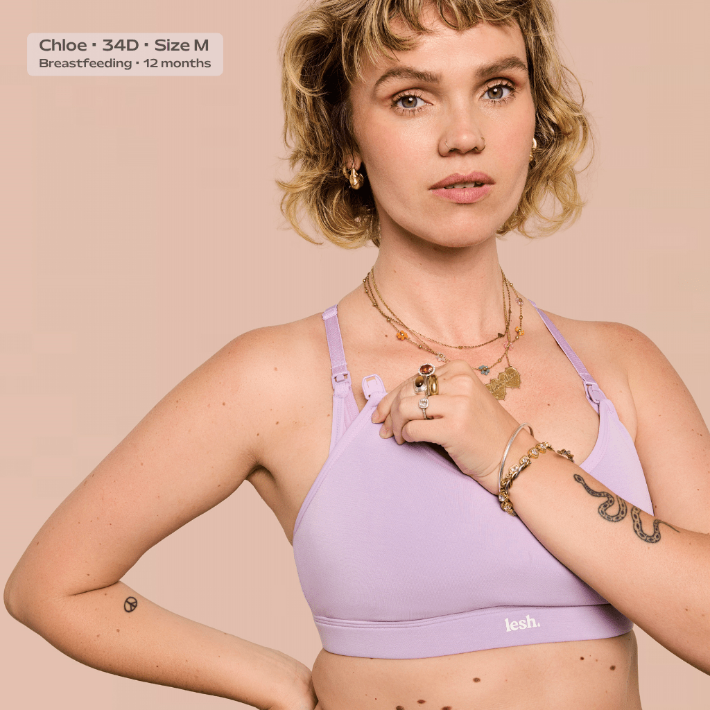 LESH - Freeflo 2.0 Leakproof Nursing Bra - Black / Pink / Beige - Baby&More