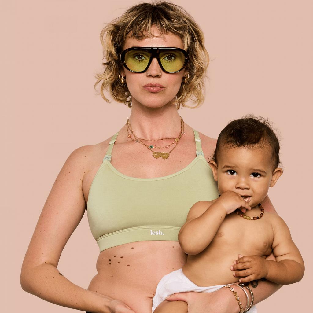 LESH - Freeflo 2.0 Leakproof Nursing Bra - Black / Pink / Beige - Baby&More