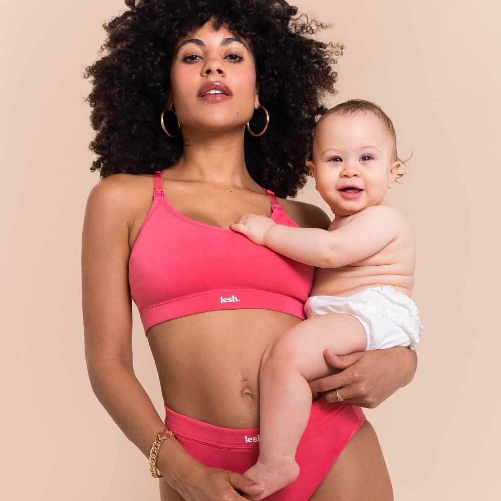LESH - Postpartum Briefs Underwear - Black / Pink / Beige - Baby&More