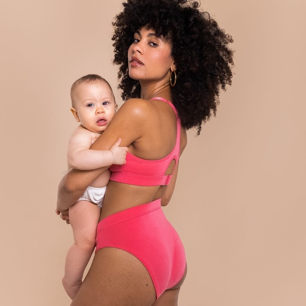 LESH - Postpartum Briefs Underwear - Black / Pink / Beige - Baby&More