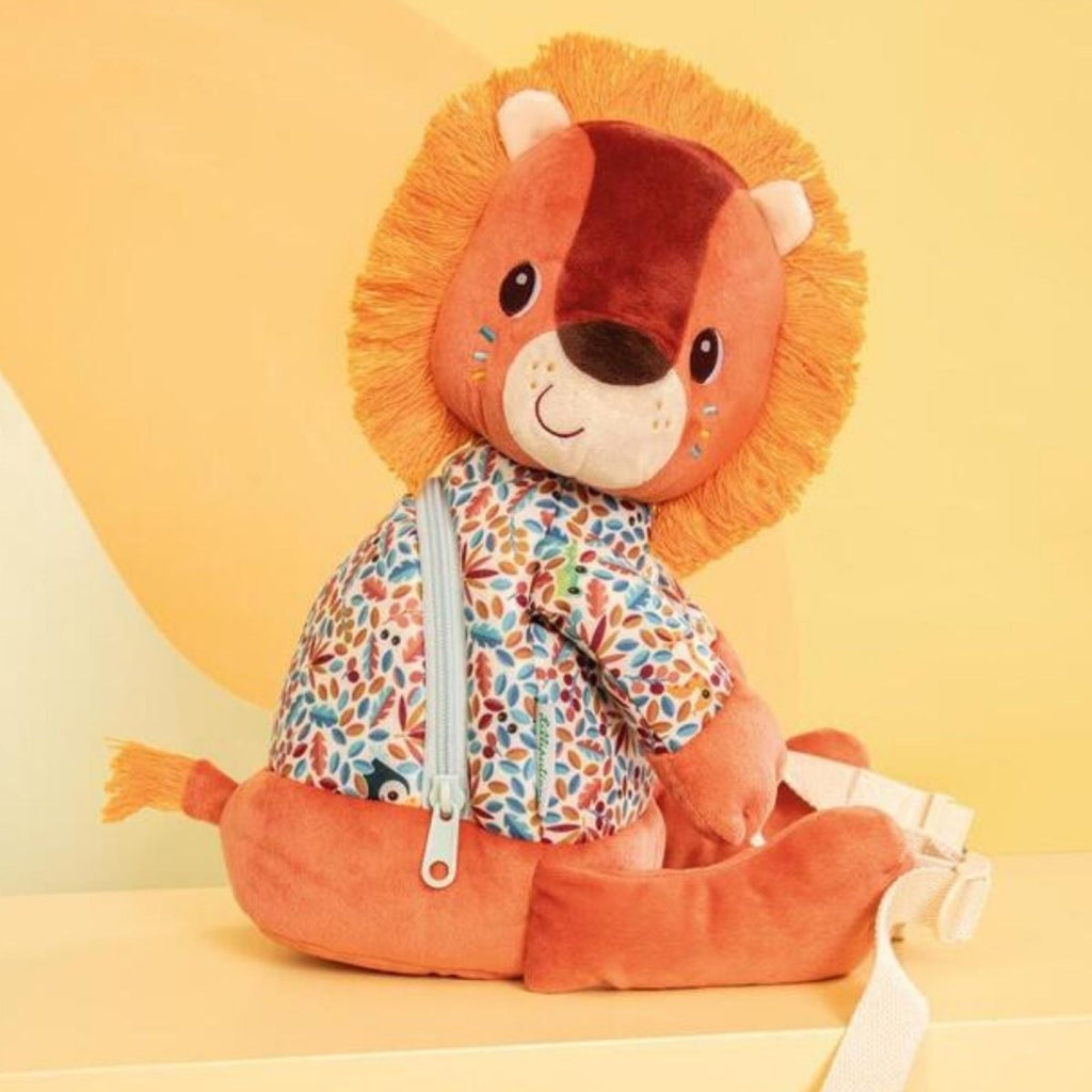 Lilliputiens Plush Backpack - Lion Jack - Baby&More