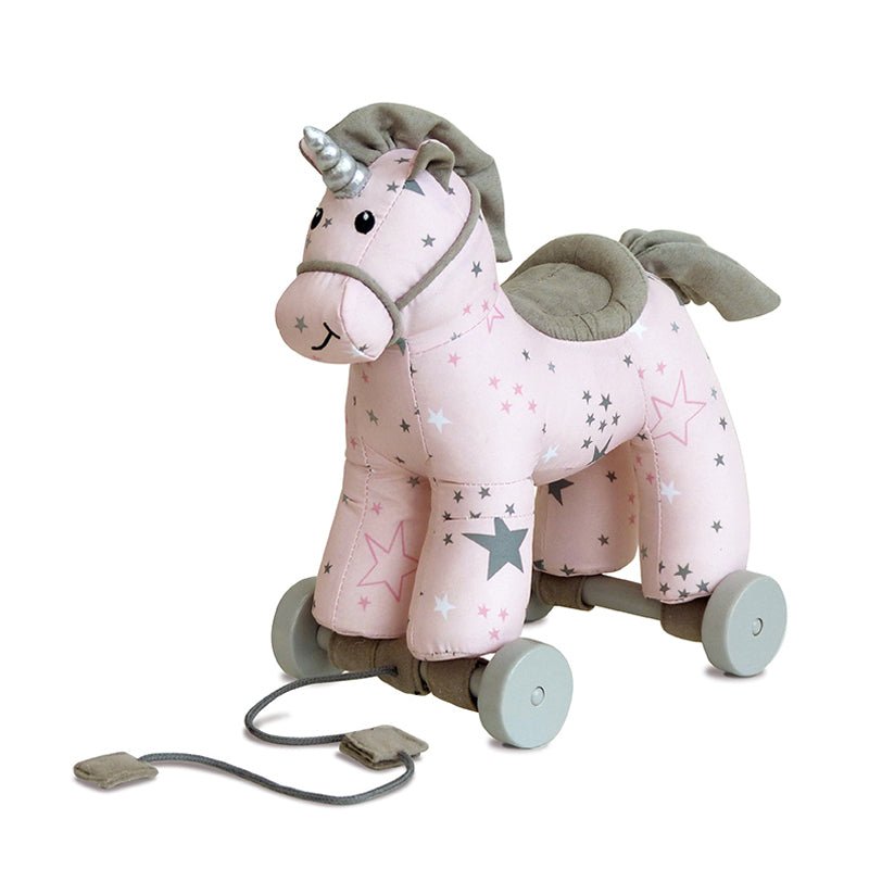 Little Bird Told Me Celeste Unicorn Pull Along Toy - Baby&More