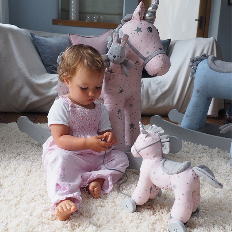 Little Bird Told Me Celeste Unicorn Pull Along Toy - Baby&More