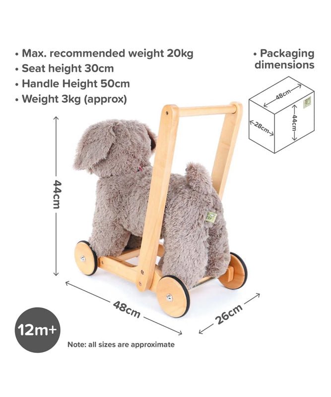 Little Bird Told Me Push Along Bailey Dog - Baby&More