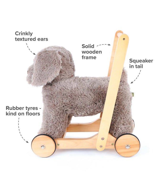 Little Bird Told Me Push Along Bailey Dog - Baby&More