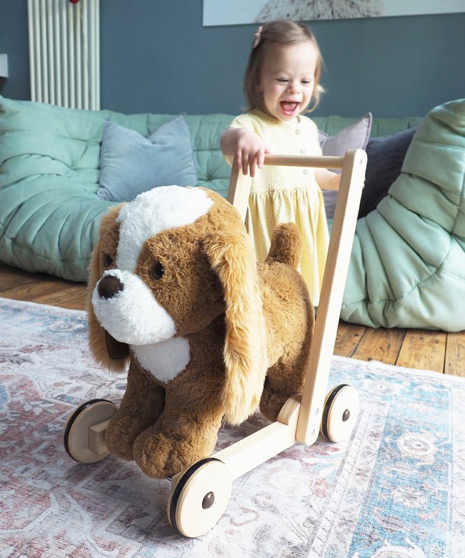 Little Bird Told Me Push Along Peanut Pup - Baby&More
