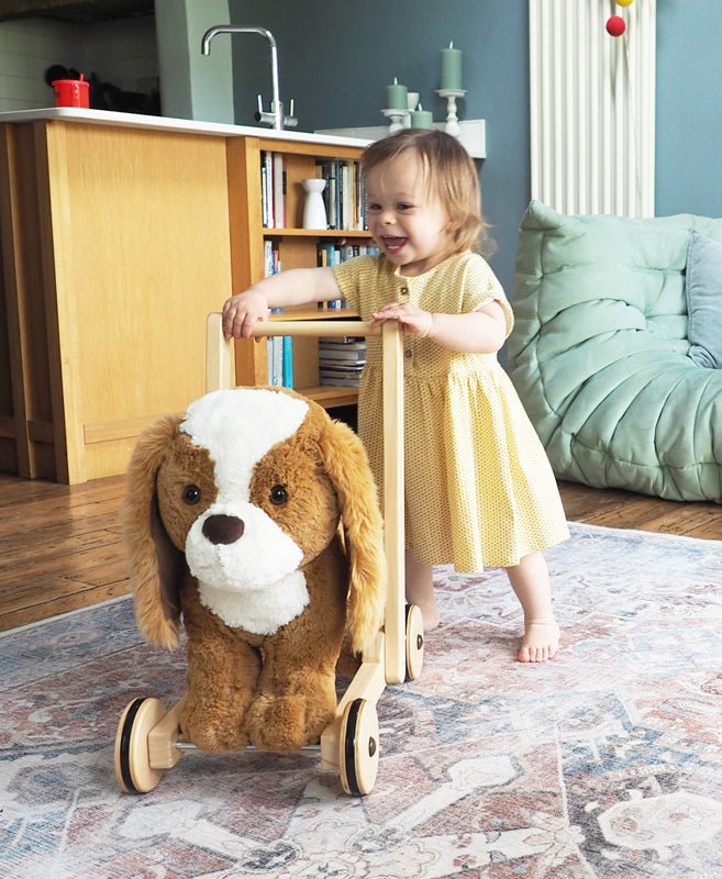 Little Bird Told Me Push Along Peanut Pup - Baby&More