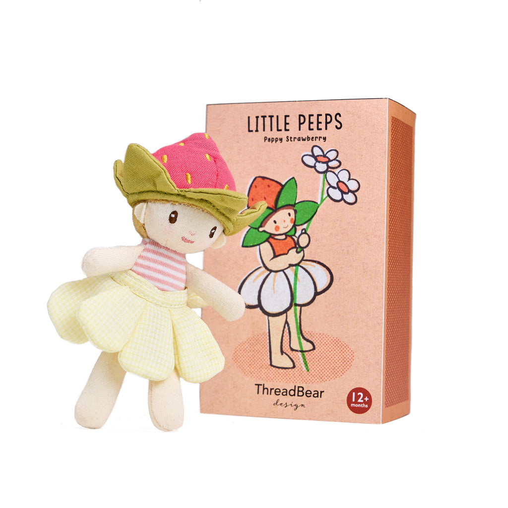 Threadbear Design Little Peeps Poppy Strawberry