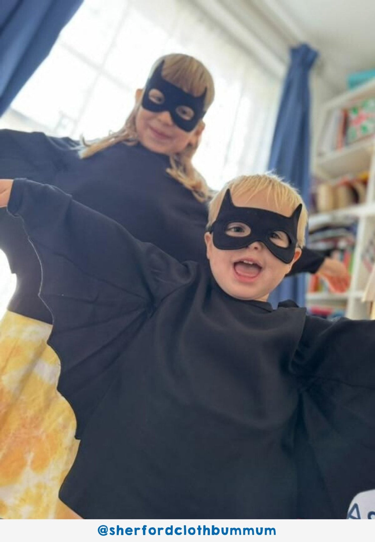 Toby Tiger Organic Batwing T-Shirt & Mask Costume Set