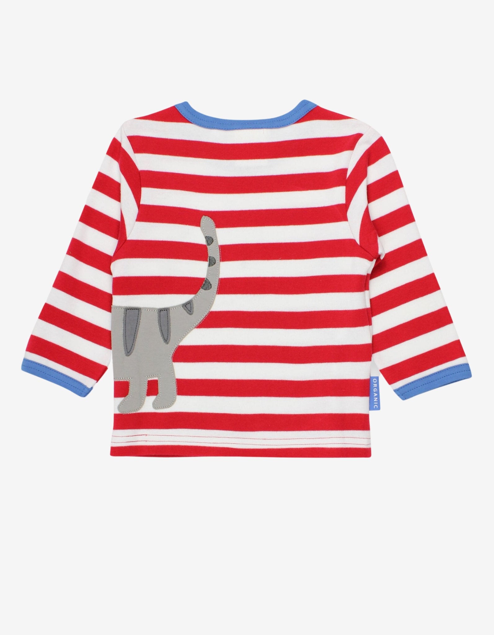 Toby Tiger Organic Applique Long-Sleeved T-Shirt - Tabby Cat
