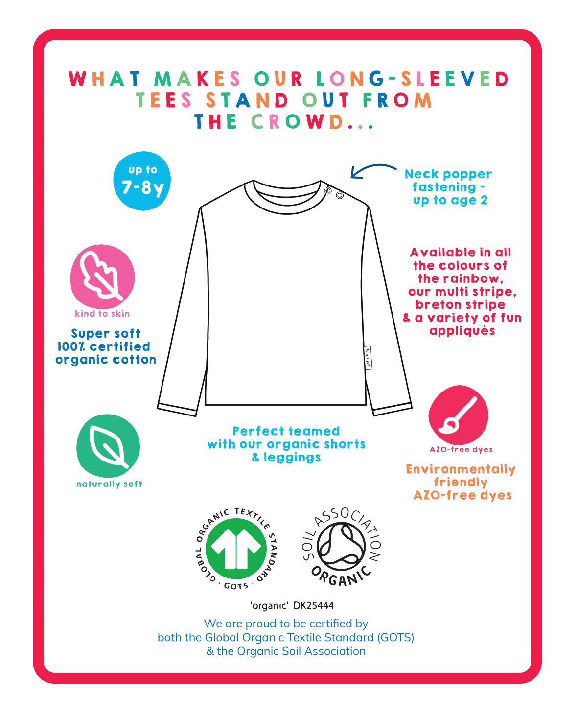 Toby Tiger Organic Applique Long-Sleeved T-Shirt - Tabby Cat