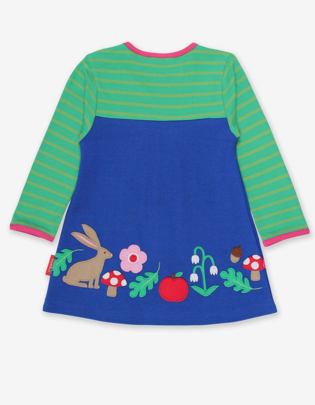 Organic Applique T-Shirt Dress - Forest Adventure