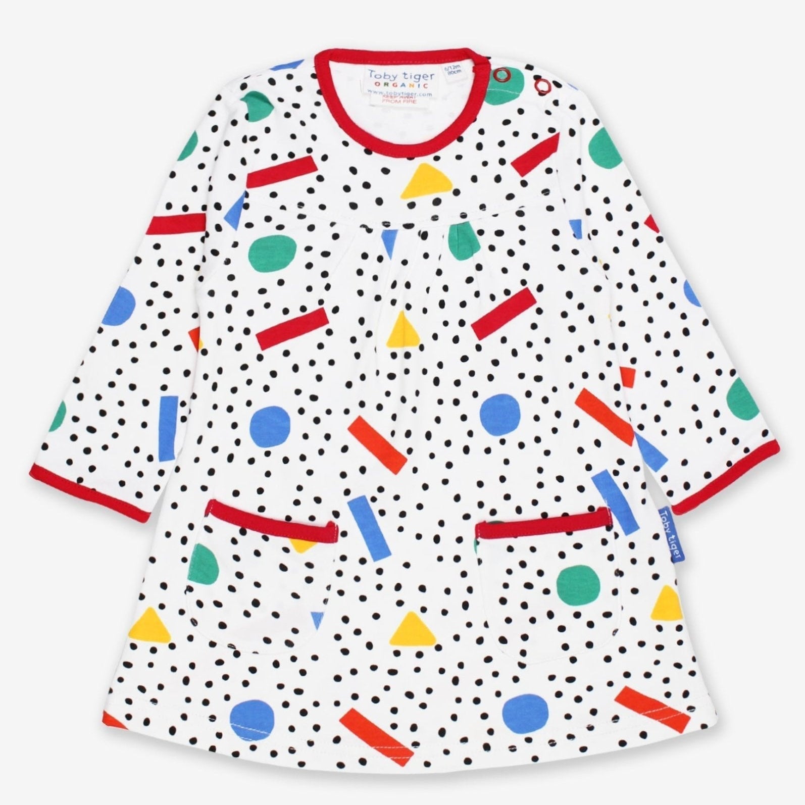 Toby Tiger Organic Dress - Memphis Print