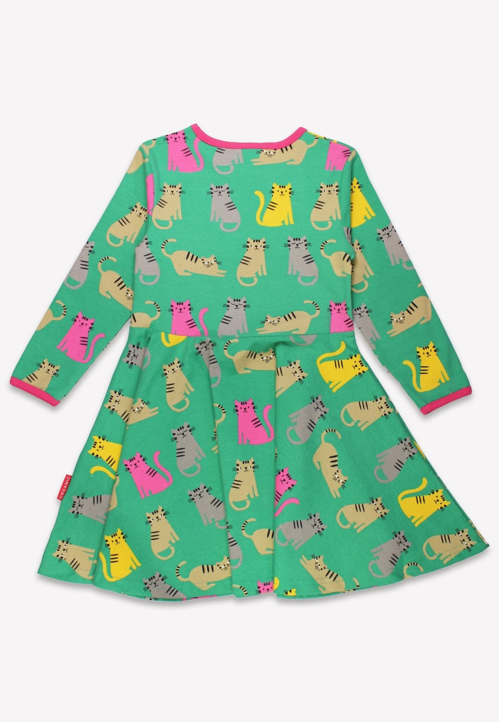 Toby Tiger Organic Skater Dress - Kitten Print