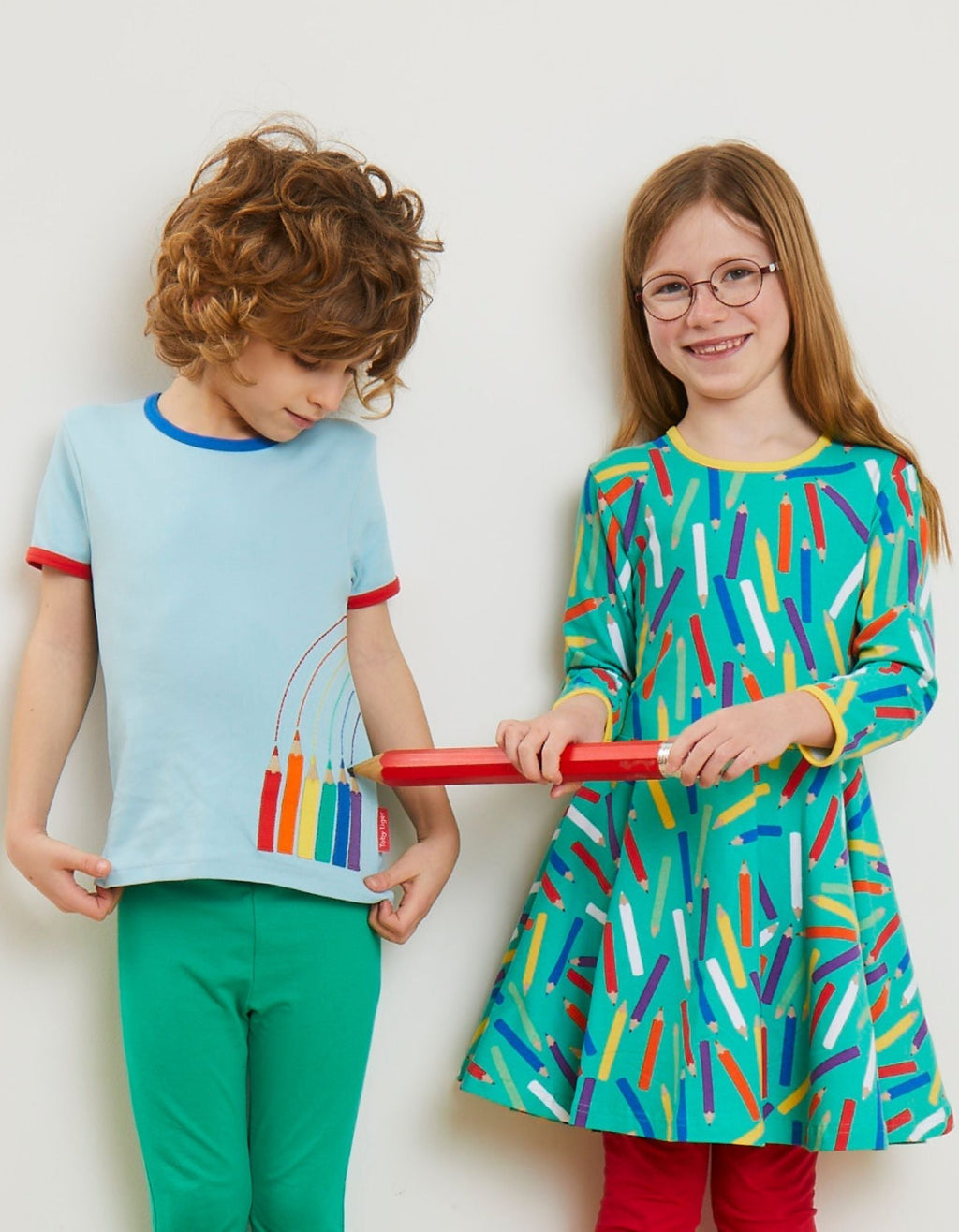 Toby Tiger Organic Skater Dress - Art Print