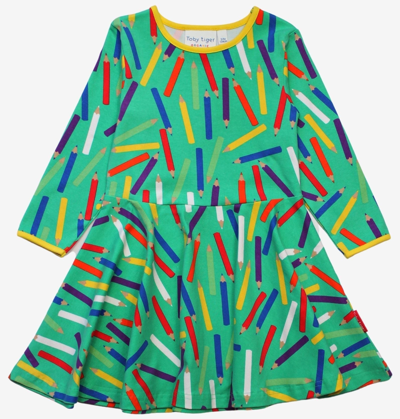 Toby Tiger Organic Skater Dress - Art Print