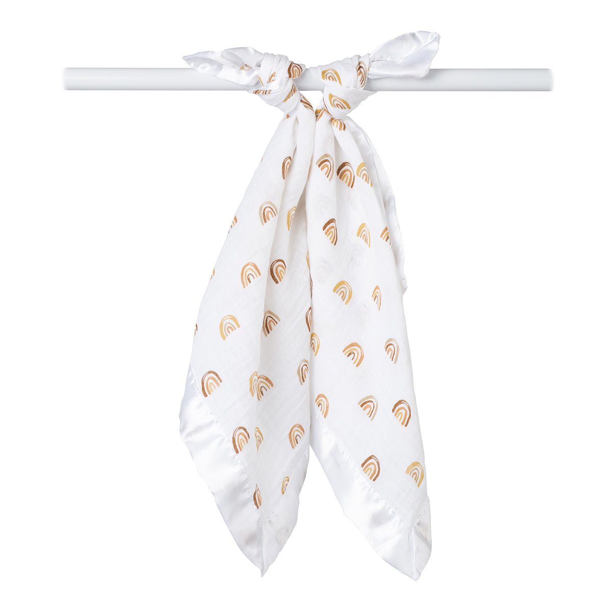 Lulujo - 2 Pack Muslin Security Comforter Blanket - Rainbows - Baby&More