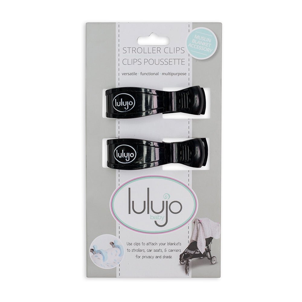 Lulujo - 2 Pack Stroller Clip - Black - Baby&More