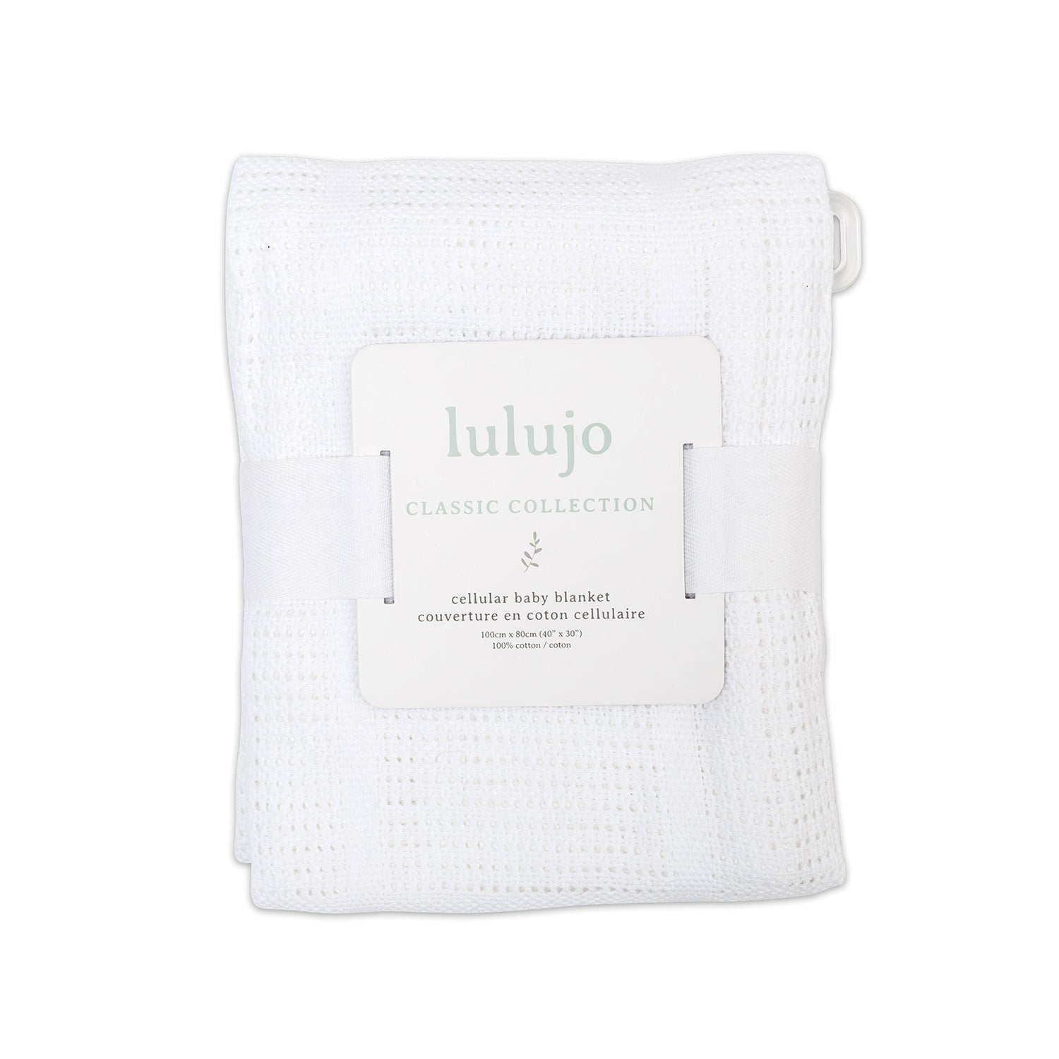 Lulujo - Cellular Blanket - White - Baby&More