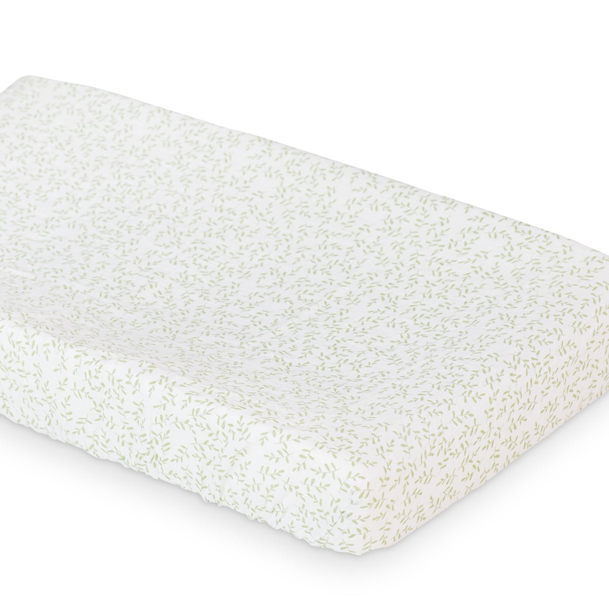 Lulujo - Cotton Changing Pad Cover - Greenery (81cm x 43cm) - Baby&More