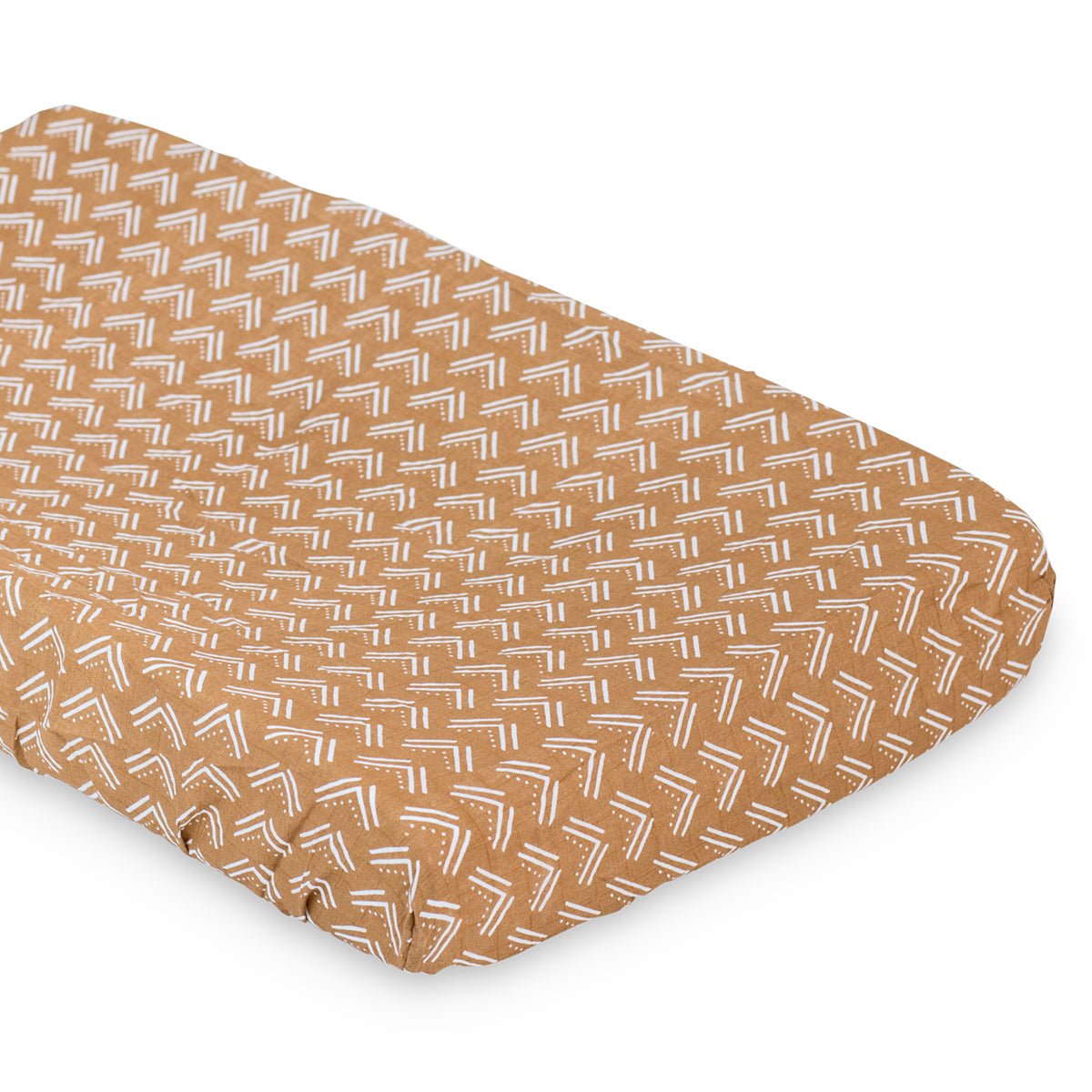 Lulujo - Cotton Changing Pad Cover - Mudcloth (81cm x 43cm) - Baby&More
