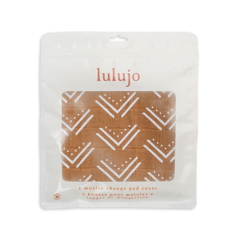 Lulujo - Cotton Changing Pad Cover - Mudcloth (81cm x 43cm) - Baby&More