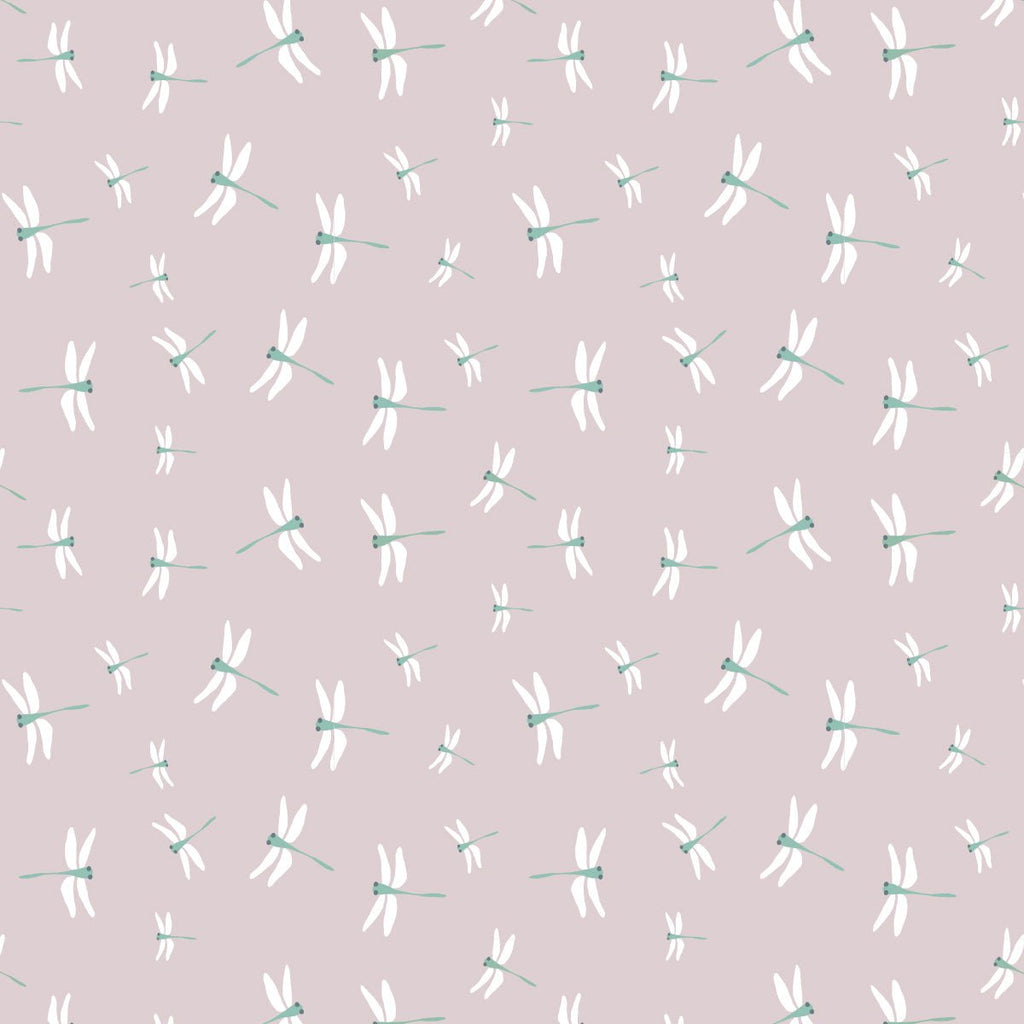 Lulujo - Cotton Fitted Cot Sheet - Dragonflies (135cm x 70cm) - Baby&More