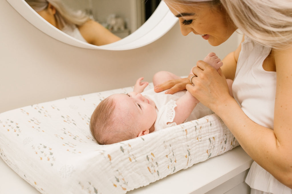 Lulujo - Cotton Fitted Crib Sheet - Fish (81cm x 43cm) - Baby&More