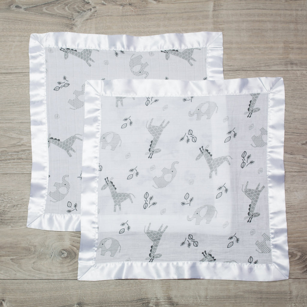 Lulujo - Muslin Security Comforter Blanket - Afrique - 2 Pack - Baby&More