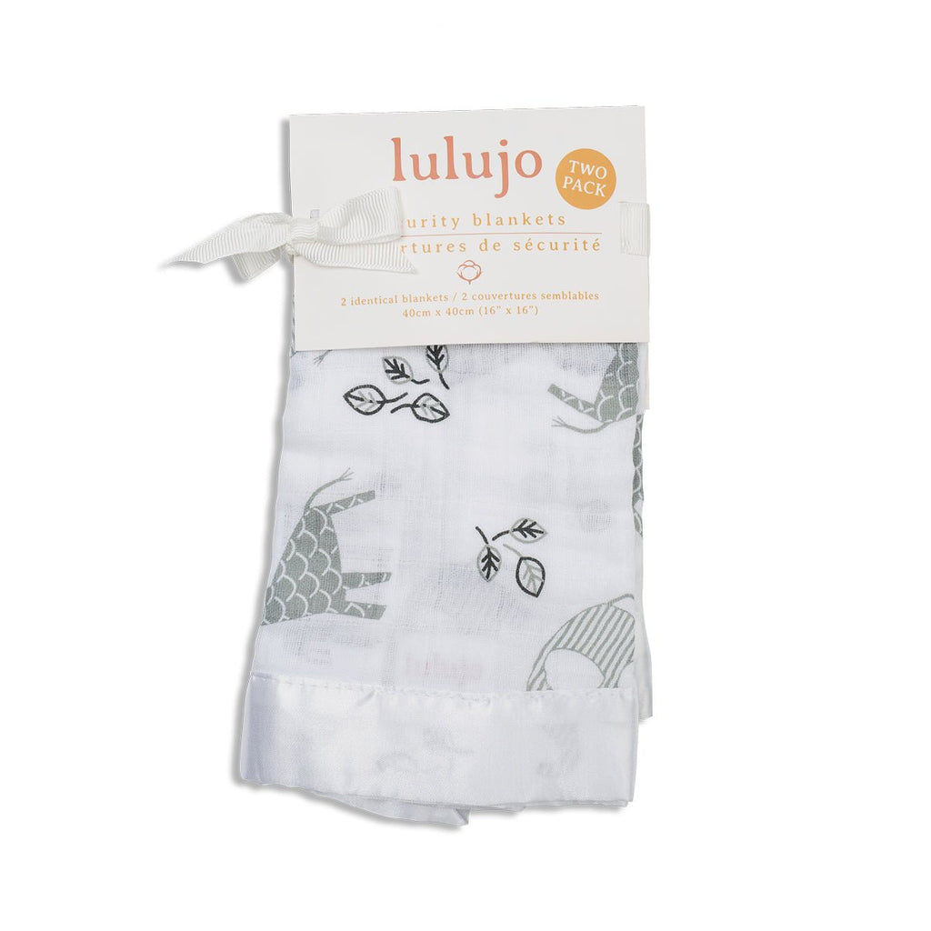 Lulujo - Muslin Security Comforter Blanket - Afrique - 2 Pack - Baby&More