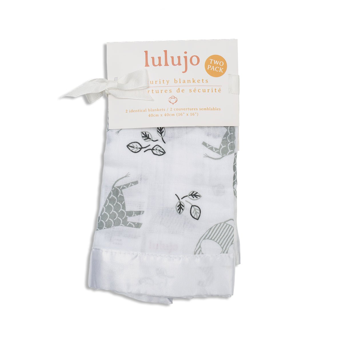 Lulujo - Muslin Security Comforter Blanket - Afrique - 2 Pack - Baby&More