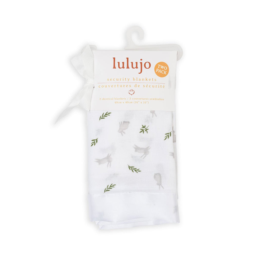 Lulujo - Muslin Security Comforter Blanket - Bunnies - 2 Pack - Baby&More