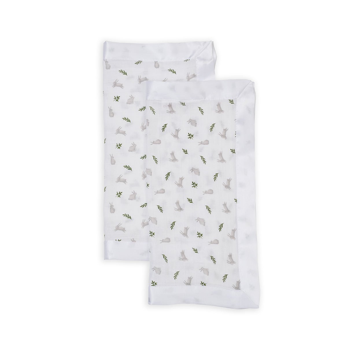 Lulujo - Muslin Security Comforter Blanket - Bunnies - 2 Pack - Baby&More