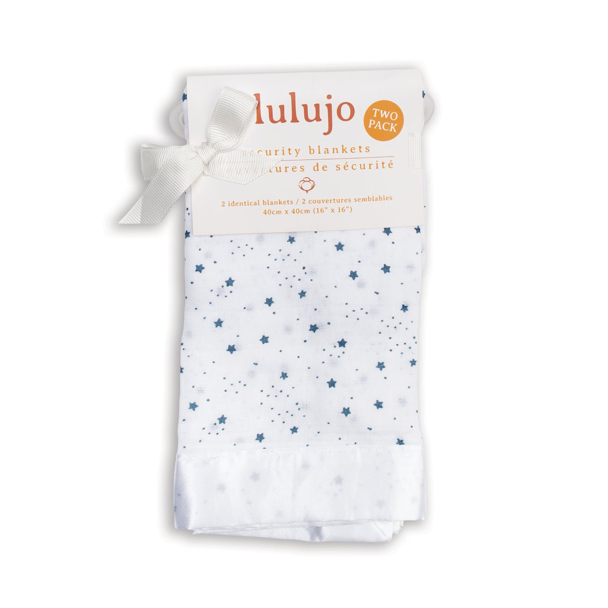 Lulujo - Muslin Security Comforter Blanket - Stars - 2 Pack - Baby&More