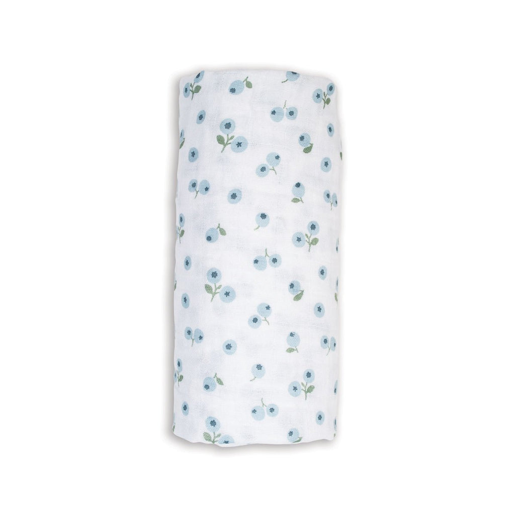Lulujo - Muslin Swaddle - Blueberries (100cm x 100cm) - Baby&More