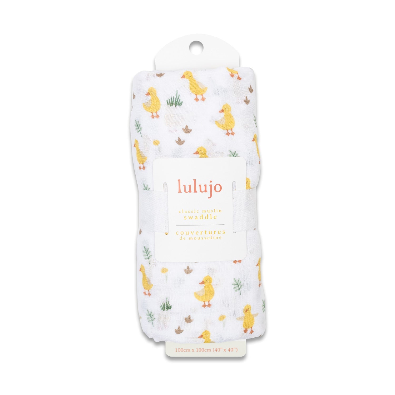 Lulujo - Muslin Swaddle - Ducks (100cm x 100cm) - Baby&More