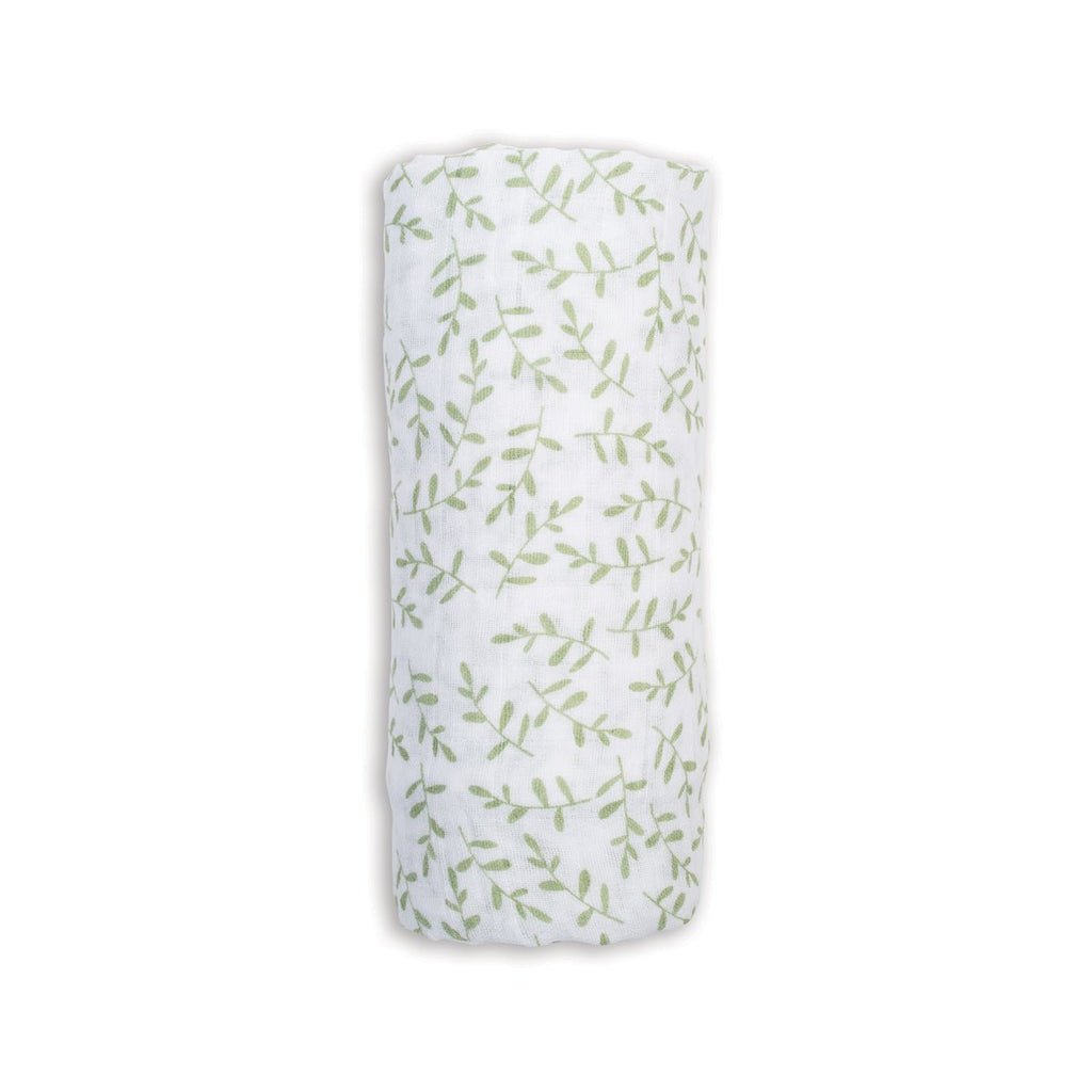 Lulujo - Muslin Swaddle - Greenery (100cm x 100cm) - Baby&More