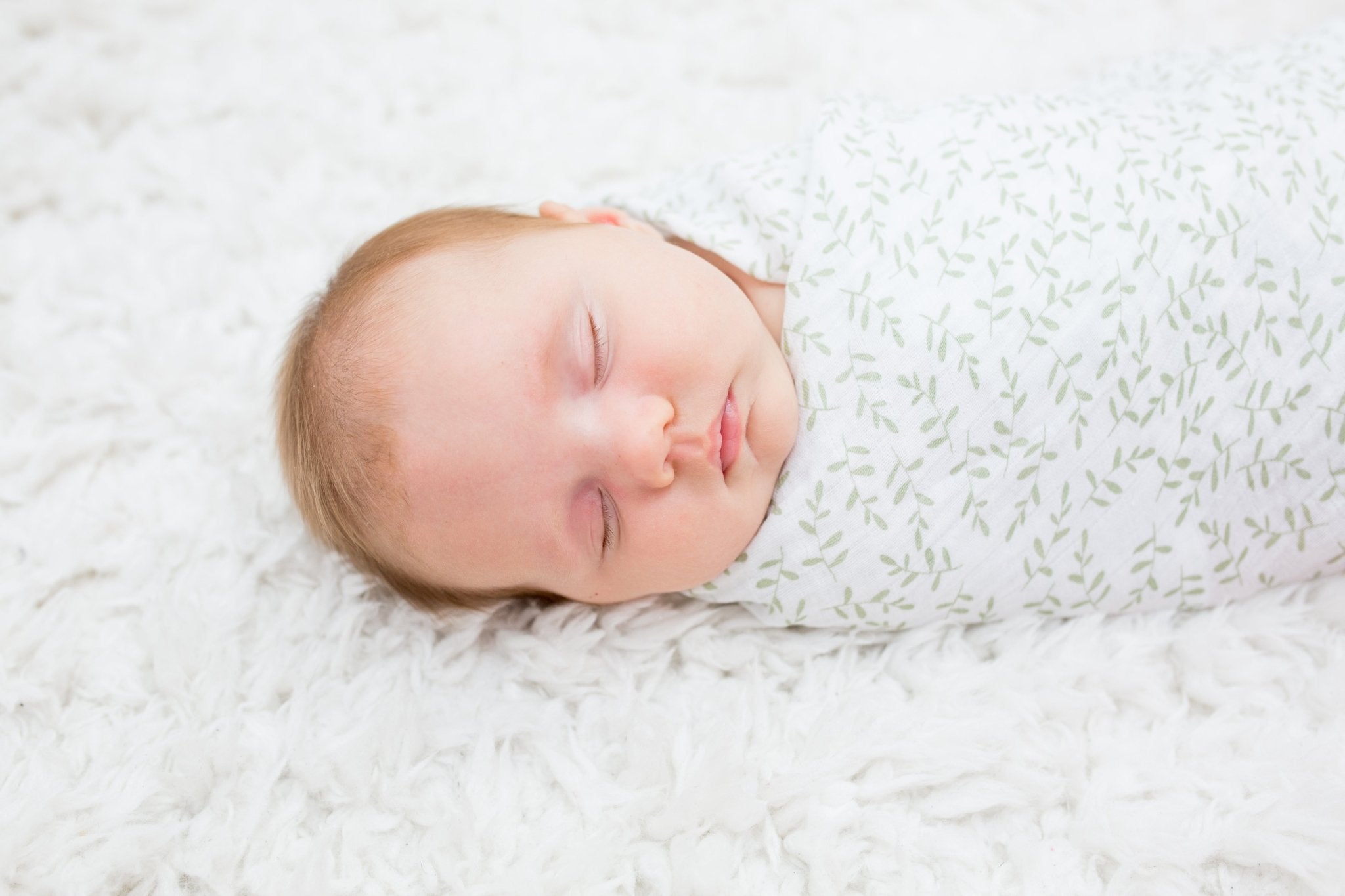 Lulujo - Muslin Swaddle - Greenery (100cm x 100cm) - Baby&More