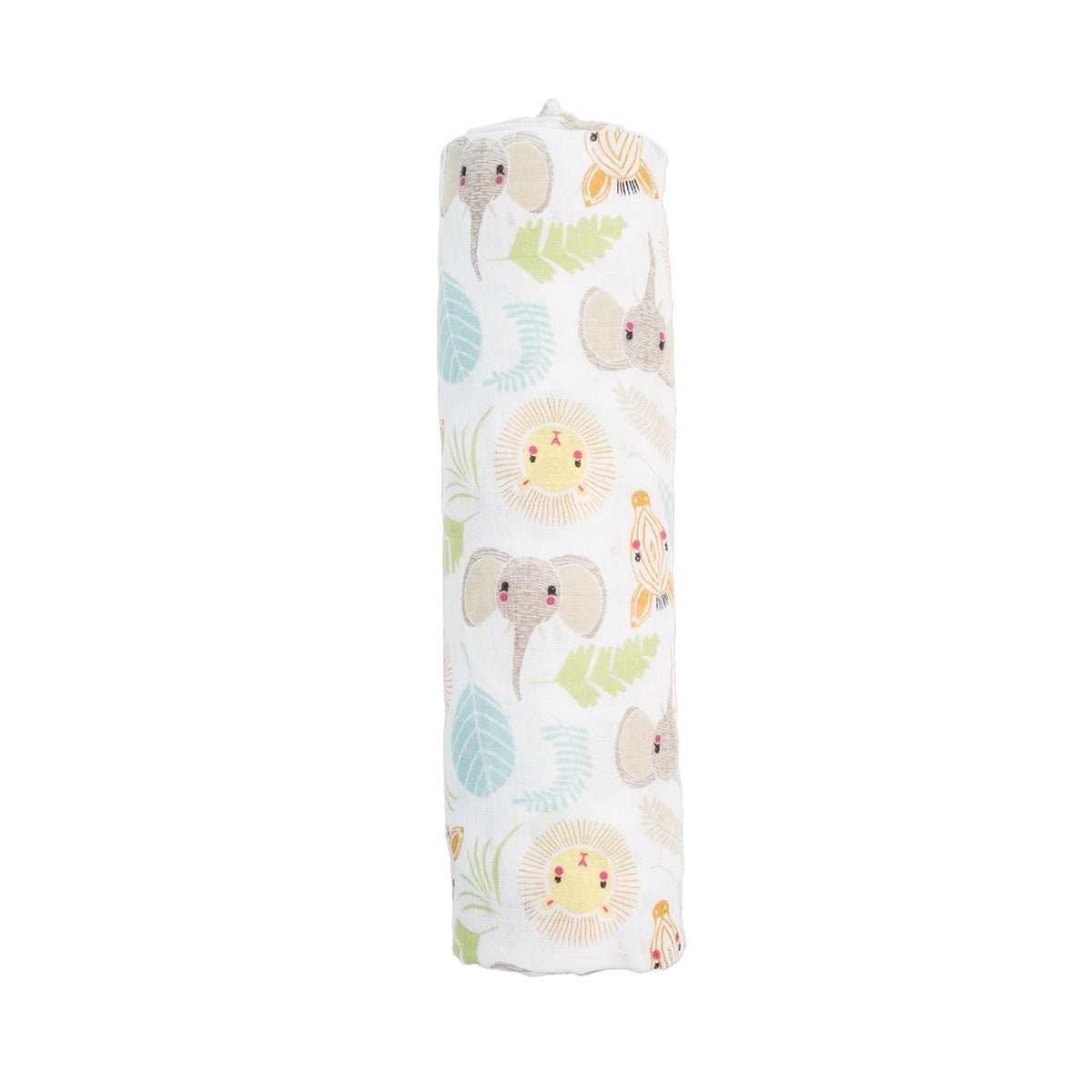Lulujo - Muslin Swaddle Large - Jungle Safari (120cm x 120cm) - Baby&More