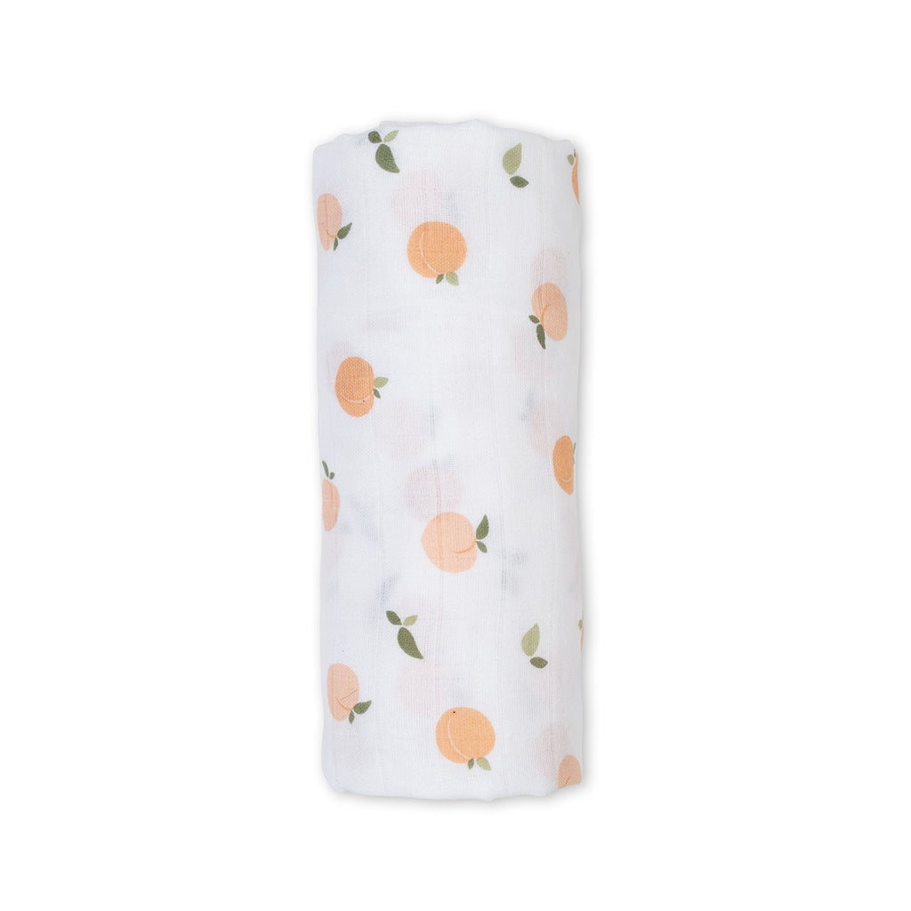 Lulujo - Muslin Swaddle - Peaches (100cm x 100cm) - Baby&More