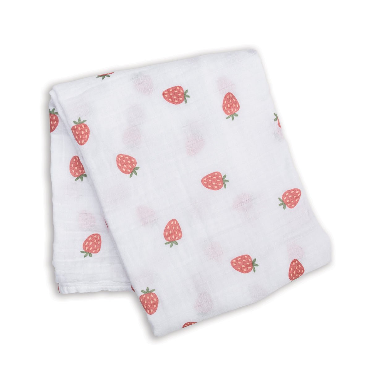 Lulujo - Muslin Swaddle - Strawberries (100cm x 100cm) - Baby&More