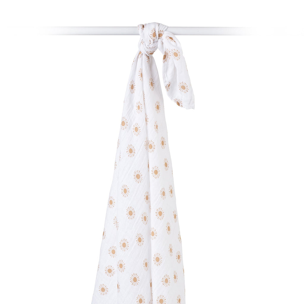 Lulujo - Muslin Swaddle - Suns (100cm x 100cm) - Baby&More