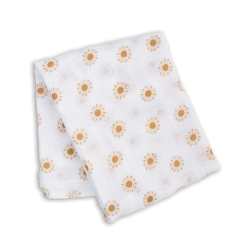 Lulujo - Muslin Swaddle - Suns (100cm x 100cm) - Baby&More