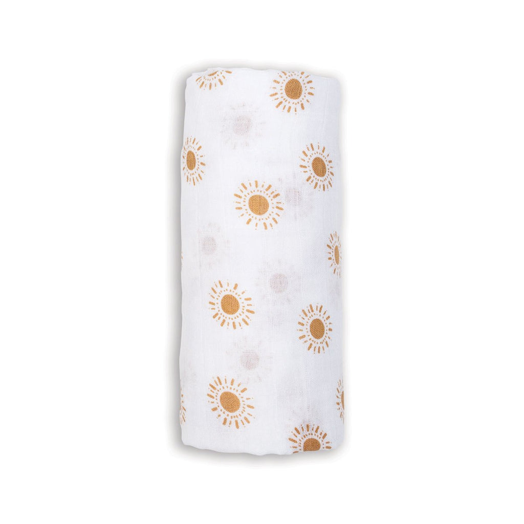 Lulujo - Muslin Swaddle - Suns (100cm x 100cm) - Baby&More