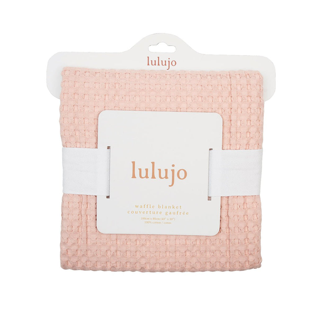 Lulujo - Waffle Blanket - Ballet Slipper Pink - Baby&More