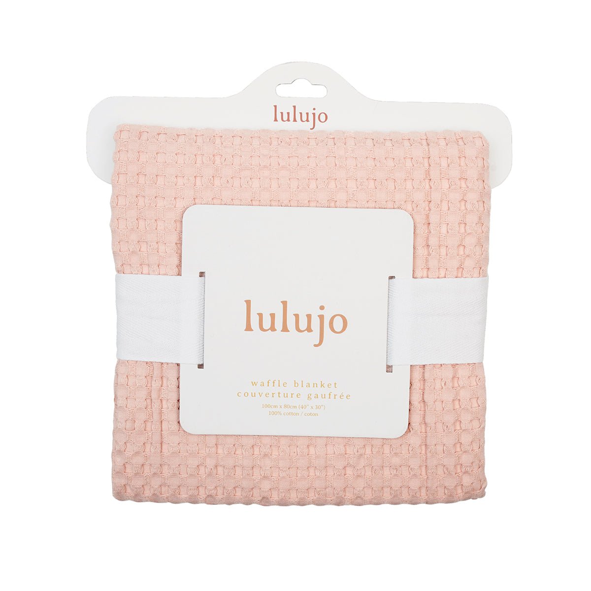 Lulujo - Waffle Blanket - Ballet Slipper Pink - Baby&More