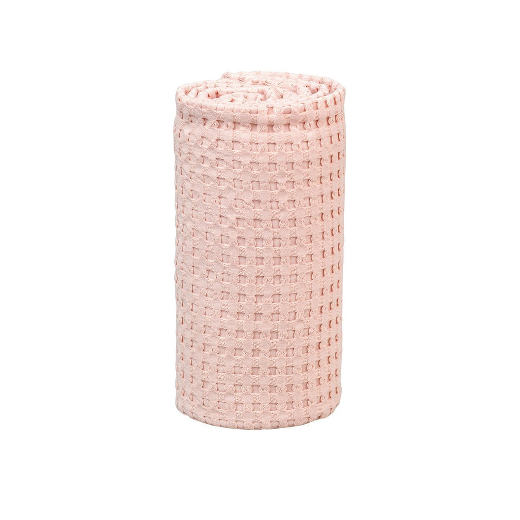 Lulujo - Waffle Blanket - Ballet Slipper Pink - Baby&More