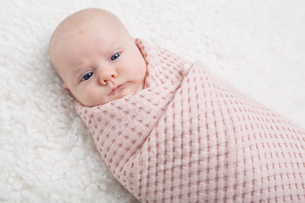 Lulujo - Waffle Blanket - Ballet Slipper Pink - Baby&More